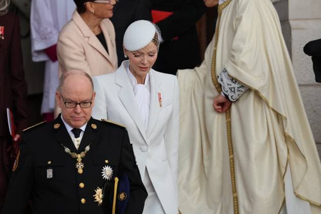 FÃªte nationale Monaco NO TABLOIDS WEB & PRINT, BILDZEITUNG OUT, BILD.DE OUT, NO DAILY MAIL, NO DAILY MAIL GROUP, NO VOICI, NO CLOSER, NO PUBLIC FÃªte nationale MonÃ gasque jour fÃ riÃ emblÃ matique qui honore le prince Albert et l™indÃ pendance de la PrincipautÃ Monaco, le 19 Novembre 2025 Charlene Wittstock,Charlene De Monaco Monaco National Day, an emblematic public holiday that honors Prince Albert and the independence of the Principality Monaco, 19 November 2025 Albert II of Monaco  Copyright: xFabricexChasseryx