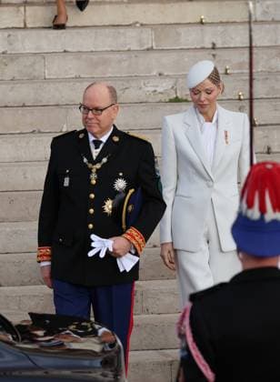 FÃªte nationale Monaco NO TABLOIDS WEB & PRINT, BILDZEITUNG OUT, BILD.DE OUT, NO DAILY MAIL, NO DAILY MAIL GROUP, NO VOICI, NO CLOSER, NO PUBLIC FÃªte nationale MonÃ gasque jour fÃ riÃ emblÃ matique qui honore le prince Albert et l™indÃ pendance de la PrincipautÃ Monaco, le 19 Novembre 2025 Charlene Wittstock,Charlene De Monaco Monaco National Day, an emblematic public holiday that honors Prince Albert and the independence of the Principality Monaco, 19 November 2025 Albert II of Monaco  Copyright: xFabricexChasseryx