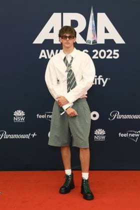 November 19, 2025: CHARLIE PITTMAN attends the 2025 ARIA Awards at the Hordern Pavilion on November 19, 2025 in Sydney, NSW Australia - ZUMAa155 20251119_aaa_a155_036 Copyright: xChristopherxKhouryx
