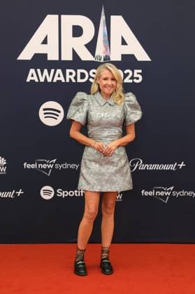 November 19, 2025: ANGELA BISHOP attends the 2025 ARIA Awards at the Hordern Pavilion on November 19, 2025 in Sydney, NSW Australia - ZUMAa155 20251119_aaa_a155_037 Copyright: xChristopherxKhouryx