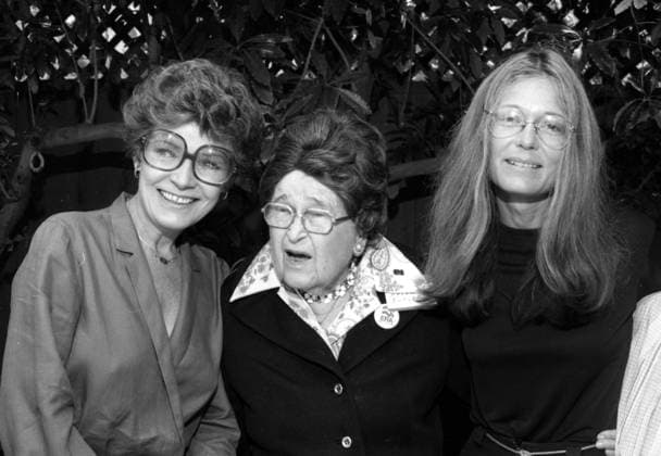 Polly Bergen, Jessie Haver Butler and Gloria Steinem . Record Date Not Recorded. Copyright: xRalphxDominguez MediaPunchx
