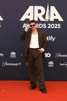 November 19, 2025: LACHIE GILL attends the 2025 ARIA Awards at the Hordern Pavilion on November 19, 2025 in Sydney, NSW Australia - ZUMAa155 20251119_aaa_a155_049 Copyright: xChristopherxKhouryx
