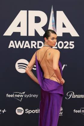 November 19, 2025: EMMA KATE-BOYD attends the 2025 ARIA Awards at the Hordern Pavilion on November 19, 2025 in Sydney, NSW Australia - ZUMAa155 20251119_aaa_a155_053 Copyright: xChristopherxKhouryx
