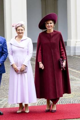 Den Haag, The Netherlands, 2025-11-19 11:50:45 THE HAGUE, 19-11-2025, Noordeinde Palace King Willem-Alexander and Queen Maxima receive Grand Duke Guillaume and Grand Duchess StÃ phanie of Luxembourg for a one-day visit with a lunch at Noordeinde Palace PHOTO: NLBeeld Patrick van Emst Credit: NL Beeld Patrick van Emst  Copyright: xx x