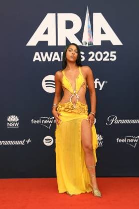 November 19, 2025: PANIA attends the 2025 ARIA Awards at the Hordern Pavilion on November 19, 2025 in Sydney, NSW Australia - ZUMAa155 20251119_aaa_a155_062 Copyright: xChristopherxKhouryx