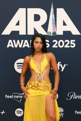 November 19, 2025: PANIA attends the 2025 ARIA Awards at the Hordern Pavilion on November 19, 2025 in Sydney, NSW Australia - ZUMAa155 20251119_aaa_a155_068 Copyright: xChristopherxKhouryx
