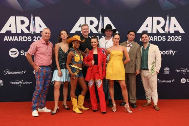 November 19, 2025: THE WIGGLES attends the 2025 ARIA Awards at the Hordern Pavilion on November 19, 2025 in Sydney, NSW Australia - ZUMAa155 20251119_aaa_a155_083 Copyright: xChristopherxKhouryx