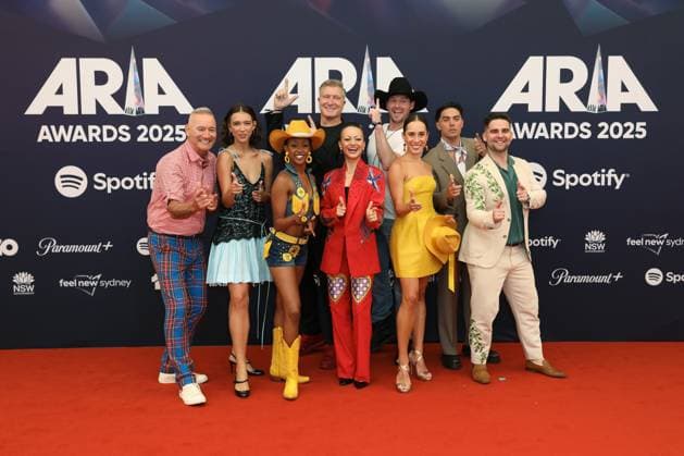 November 19, 2025: THE WIGGLES attends the 2025 ARIA Awards at the Hordern Pavilion on November 19, 2025 in Sydney, NSW Australia - ZUMAa155 20251119_aaa_a155_084 Copyright: xChristopherxKhouryx