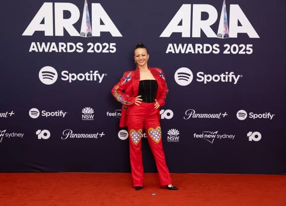ARIA AWARDS 2025, The Wiggles™ Caterina Mete during the 2025 ARIA Awards at Hordern Pavilion in Sydney, Wednesday, November 19, 2025. ( NO ARCHIVING SYDNEY NEW SOUTH WALES AUSTRALIA  Copyright: xSITTHIXAYxDITTHAVONGx 20251120138398356787