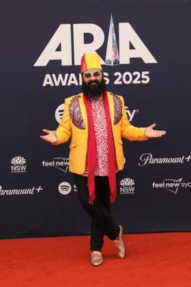 November 19, 2025: JOSEPH TAWADROS attends the 2025 ARIA Awards at the Hordern Pavilion on November 19, 2025 in Sydney, NSW Australia - ZUMAa155 20251119_aaa_a155_094 Copyright: xChristopherxKhouryx