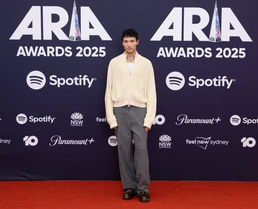 ARIA AWARDS 2025, Jeremy Zucker during the 2025 ARIA Awards at Hordern Pavilion in Sydney, Wednesday, November 19, 2025. ( NO ARCHIVING SYDNEY NEW SOUTH WALES AUSTRALIA  Copyright: xSITTHIXAYxDITTHAVONGx 20251120187318329032