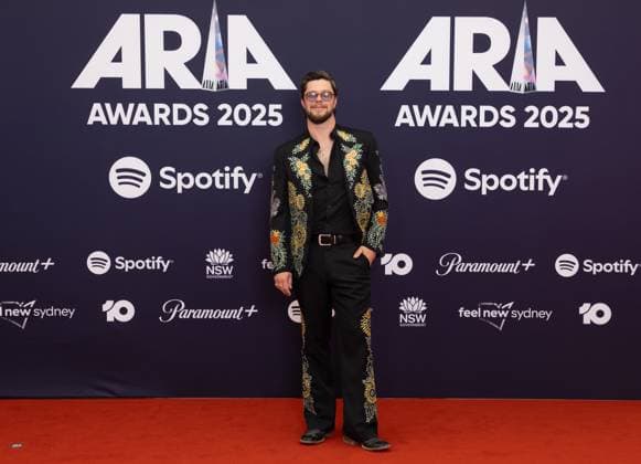 ARIA AWARDS 2025, Dylan Wright poses for a photo during the 2025 ARIA Awards at Hordern Pavilion in Sydney, Wednesday, November 19, 2025. ( NO ARCHIVING SYDNEY NEW SOUTH WALES AUSTRALIA  Copyright: xSITTHIXAYxDITTHAVONGx 20251120176612515628