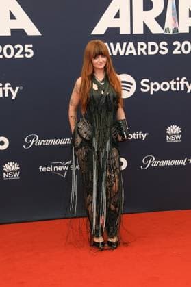 November 19, 2025: NINAJIRACHI attends the 2025 ARIA Awards at the Hordern Pavilion on November 19, 2025 in Sydney, NSW Australia - ZUMAa155 20251119_aaa_a155_135 Copyright: xChristopherxKhouryx