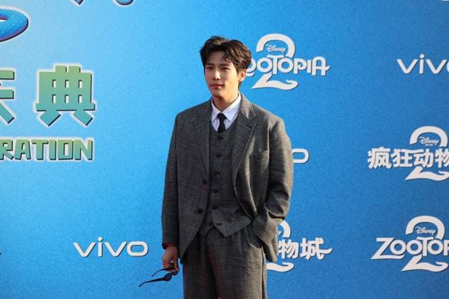 SHANGHAI, CHINA - NOVEMBER 18: Actor Wang Anyu arrives at the red carpet for Zootopia 2 global celebration at Shanghai Disneyland on November 18, 2025 in Shanghai, China.  Copyright: xVCGx 111604674447