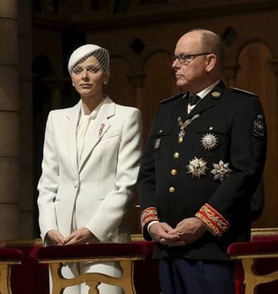 FETE NATIONALE MONACO CATHEDRALE PHOTOPQR NICE MATIN Jean François Ottonello Monaco 19 11 2025 NO TABLOIDS WEB PRINT, NO DAILY MAIL GROUP, NO VOICI, NO GALA Fete Nationale Monegasque 2025 Cathedrale de Monaco Prince Albert II and Princess Charlene Monaco 19 November 2025 Monegasque National Day 2025 Monaco France  Copyright: xPHOTOPQR NICExMATIN MAXPPPxJeanxFrançoisxOttonellox 20251119NIM4383 20251119NIM4383