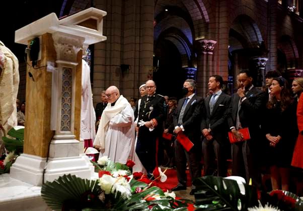 FETE NATIONALE MONACO CATHEDRALE PHOTOPQR NICE MATIN Jean François Ottonello Monaco 19 11 2025 NO TABLOIDS WEB PRINT, NO DAILY MAIL GROUP, NO VOICI, NO GALA Fete Nationale Monegasque 2025 Cathedrale de Monaco Prince Albert II and Princess Charlene Monaco 19 November 2025 Monegasque National Day 2025 Monaco France  Copyright: xPHOTOPQR NICExMATIN MAXPPPxJeanxFrançoisxOttonellox 20251119NIM4386 20251119NIM4386