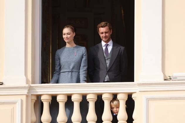 Balcony Palace during the Monaco National Day Celebrations NO TABLOIDS WEB & PRINT, BILDZEITUNG OUT, BILD.DE OUT, NO DAILY MAIL, NO DAILY MAIL GROUP, NO VOICI, NO CLOSER, NO PUBLIC Princess Charlotte, Princess Stephanie, Caroline, of Monaco,Andrea Casiraghi, Tatiana Santo Domingo ,Pierre Casiraghi, Beatrice Borromeo ,Louis Ducruet at the Balcony Palace during the Monaco National Day Celebrations, on November 19 TH 2025  Copyright: xFabricexChasseryx