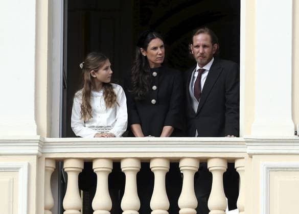 FETE NATIONALE MONACO PHOTOPQR NICE MATIN Jean François Ottonello Monaco 19 11 2025 NO TABLOIDS WEB PRINT, NO DAILY MAIL GROUP, NO VOICI, NO GALA Fete Nationale Monegasque 2025 Andrea et Tatiana Casiraghi a la fenetre du palais princier, place du palais Monaco 19 November 2025 Monegasque National Day 2025 Monaco France  Copyright: xPHOTOPQR NICExMATIN MAXPPPxJeanxFrançoisxOttonellox 20251119NIM4387 20251119NIM4387