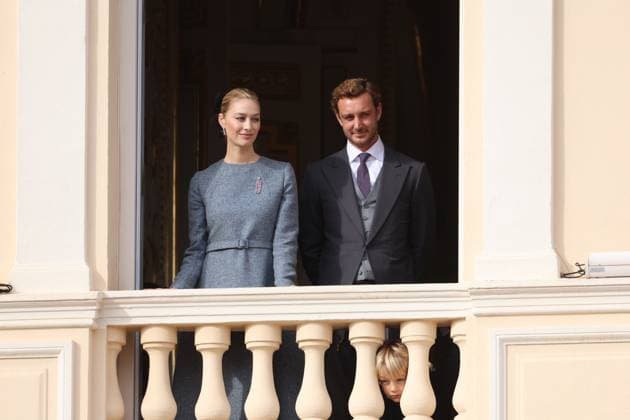 Balcony Palace during the Monaco National Day Celebrations NO TABLOIDS WEB & PRINT, BILDZEITUNG OUT, BILD.DE OUT, NO DAILY MAIL, NO DAILY MAIL GROUP, NO VOICI, NO CLOSER, NO PUBLIC Princess Charlotte, Princess Stephanie, Caroline, of Monaco,Andrea Casiraghi, Tatiana Santo Domingo ,Pierre Casiraghi, Beatrice Borromeo ,Louis Ducruet at the Balcony Palace during the Monaco National Day Celebrations, on November 19 TH 2025  Copyright: xFabricexChasseryx