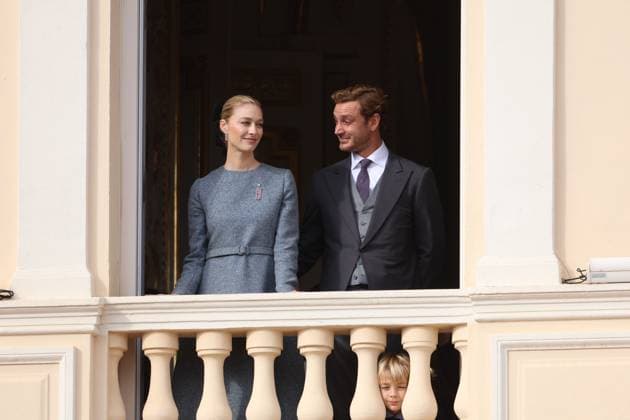 Balcony Palace during the Monaco National Day Celebrations NO TABLOIDS WEB & PRINT, BILDZEITUNG OUT, BILD.DE OUT, NO DAILY MAIL, NO DAILY MAIL GROUP, NO VOICI, NO CLOSER, NO PUBLIC Princess Charlotte, Princess Stephanie, Caroline, of Monaco,Andrea Casiraghi, Tatiana Santo Domingo ,Pierre Casiraghi, Beatrice Borromeo ,Louis Ducruet at the Balcony Palace during the Monaco National Day Celebrations, on November 19 TH 2025  Copyright: xFabricexChasseryx