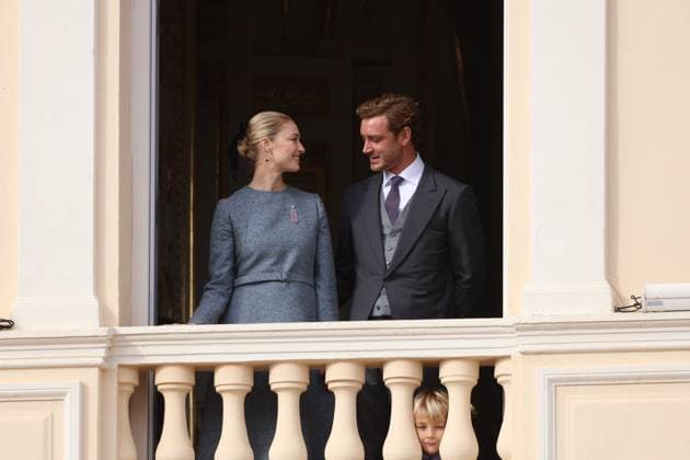 Balcony Palace during the Monaco National Day Celebrations NO TABLOIDS WEB & PRINT, BILDZEITUNG OUT, BILD.DE OUT, NO DAILY MAIL, NO DAILY MAIL GROUP, NO VOICI, NO CLOSER, NO PUBLIC Princess Charlotte, Princess Stephanie, Caroline, of Monaco,Andrea Casiraghi, Tatiana Santo Domingo ,Pierre Casiraghi, Beatrice Borromeo ,Louis Ducruet at the Balcony Palace during the Monaco National Day Celebrations, on November 19 TH 2025  Copyright: xFabricexChasseryx