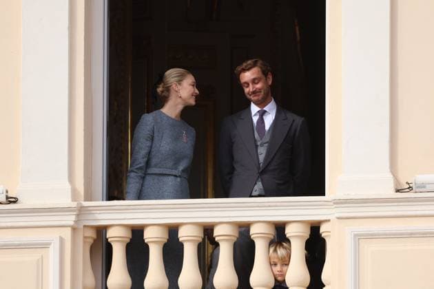 Balcony Palace during the Monaco National Day Celebrations NO TABLOIDS WEB & PRINT, BILDZEITUNG OUT, BILD.DE OUT, NO DAILY MAIL, NO DAILY MAIL GROUP, NO VOICI, NO CLOSER, NO PUBLIC Princess Charlotte, Princess Stephanie, Caroline, of Monaco,Andrea Casiraghi, Tatiana Santo Domingo ,Pierre Casiraghi, Beatrice Borromeo ,Louis Ducruet at the Balcony Palace during the Monaco National Day Celebrations, on November 19 TH 2025  Copyright: xFabricexChasseryx