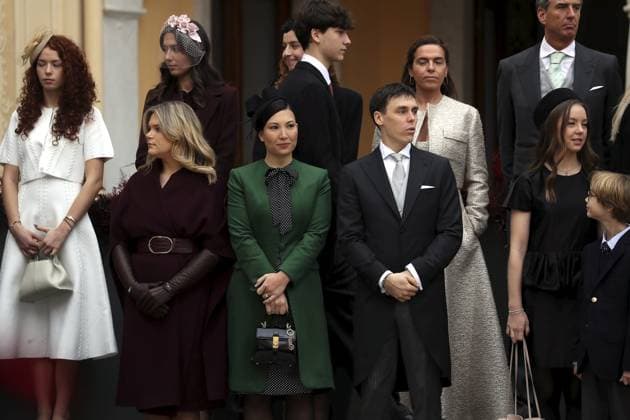 FETE NATIONALE MONACO COUR HONNEUR PALAIS PHOTOPQR NICE MATIN Jean François Ottonello Monaco 19 11 2025 NO TABLOIDS WEB PRINT, NO DAILY MAIL GROUP, NO VOICI, NO GALA Fete Nationale Monegasque 2025 Cour dHonneur du palais princier Camille Gottlieb, Marie et Louis Ducruet Monaco 19 November 2025 Monegasque National Day 2025 Monaco France  Copyright: xPHOTOPQR NICExMATIN MAXPPPxJeanxFrançoisxOttonellox 20251119NIM4399 20251119NIM4399