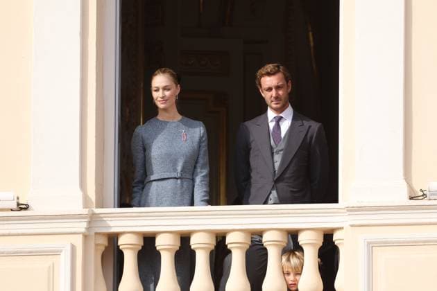 Balcony Palace during the Monaco National Day Celebrations NO TABLOIDS WEB & PRINT, BILDZEITUNG OUT, BILD.DE OUT, NO DAILY MAIL, NO DAILY MAIL GROUP, NO VOICI, NO CLOSER, NO PUBLIC Princess Charlotte, Princess Stephanie, Caroline, of Monaco,Andrea Casiraghi, Tatiana Santo Domingo ,Pierre Casiraghi, Beatrice Borromeo ,Louis Ducruet at the Balcony Palace during the Monaco National Day Celebrations, on November 19 TH 2025  Copyright: xFabricexChasseryx
