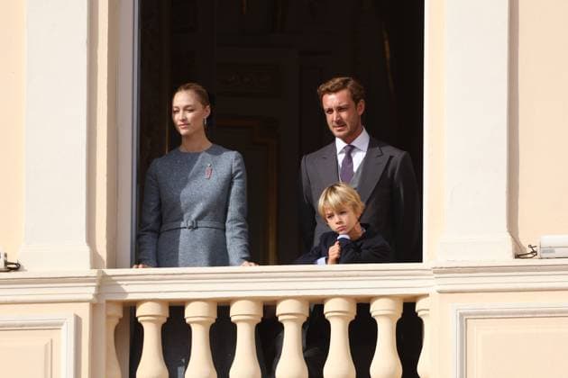 Balcony Palace during the Monaco National Day Celebrations NO TABLOIDS WEB & PRINT, BILDZEITUNG OUT, BILD.DE OUT, NO DAILY MAIL, NO DAILY MAIL GROUP, NO VOICI, NO CLOSER, NO PUBLIC Princess Charlotte, Princess Stephanie, Caroline, of Monaco,Andrea Casiraghi, Tatiana Santo Domingo ,Pierre Casiraghi, Beatrice Borromeo ,Louis Ducruet at the Balcony Palace during the Monaco National Day Celebrations, on November 19 TH 2025  Copyright: xFabricexChasseryx