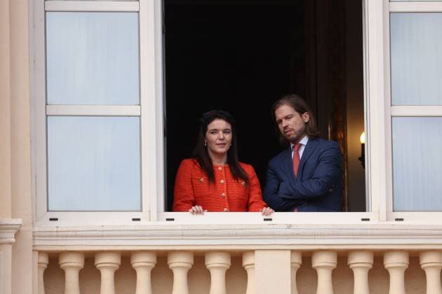 Balcony Palace during the Monaco National Day Celebrations NO TABLOIDS WEB & PRINT, BILDZEITUNG OUT, BILD.DE OUT, NO DAILY MAIL, NO DAILY MAIL GROUP, NO VOICI, NO CLOSER, NO PUBLIC Princess Charlotte, Princess Stephanie, Caroline, of Monaco,Andrea Casiraghi, Tatiana Santo Domingo ,Pierre Casiraghi, Beatrice Borromeo ,Louis Ducruet at the Balcony Palace during the Monaco National Day Celebrations, on November 19 TH 2025  Copyright: xFabricexChasseryx