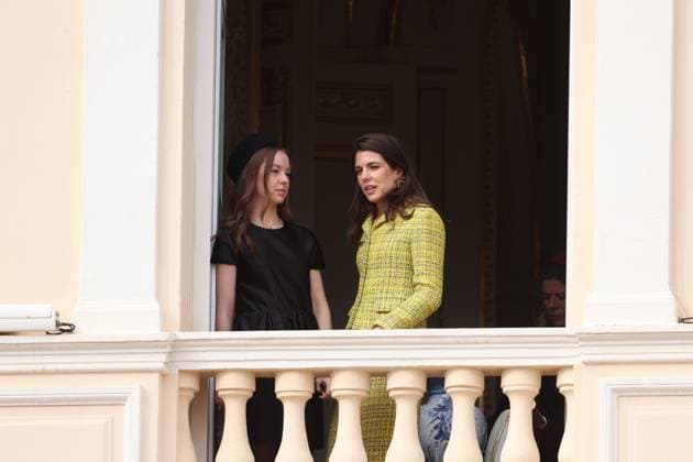 Balcony Palace during the Monaco National Day Celebrations NO TABLOIDS WEB & PRINT, BILDZEITUNG OUT, BILD.DE OUT, NO DAILY MAIL, NO DAILY MAIL GROUP, NO VOICI, NO CLOSER, NO PUBLIC Princess Charlotte, Princess Stephanie, Caroline, of Monaco,Andrea Casiraghi, Tatiana Santo Domingo ,Pierre Casiraghi, Beatrice Borromeo ,Louis Ducruet at the Balcony Palace during the Monaco National Day Celebrations, on November 19 TH 2025  Copyright: xFabricexChasseryx