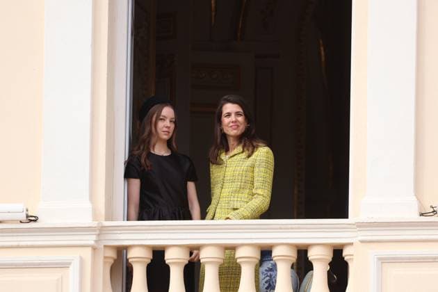 Balcony Palace during the Monaco National Day Celebrations NO TABLOIDS WEB & PRINT, BILDZEITUNG OUT, BILD.DE OUT, NO DAILY MAIL, NO DAILY MAIL GROUP, NO VOICI, NO CLOSER, NO PUBLIC Princess Charlotte, Princess Stephanie, Caroline, of Monaco,Andrea Casiraghi, Tatiana Santo Domingo ,Pierre Casiraghi, Beatrice Borromeo ,Louis Ducruet at the Balcony Palace during the Monaco National Day Celebrations, on November 19 TH 2025  Copyright: xFabricexChasseryx