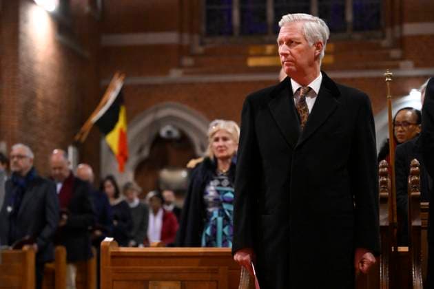 King Philippe Attends Anglican Evensong BRUSSELS, BELGIUM - King Philippe of Belgium pictured attending an Evensong at Holy Trinity Pro-Cathedral.on November 19, 2025 in Brussels, Belgium, 19 11 2025 Brussels Belgium  Copyright: xPhilipxReynaersx