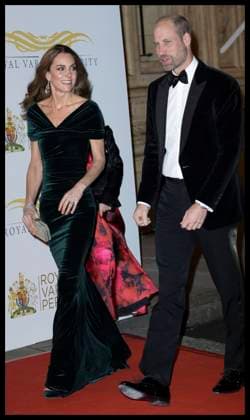 . 19 11 2025. London, United Kingdom. Prince William and Kate Middleton, the Prince and Princess of Wales arriving at the Royal Variety Performance in London.  xStephenxLockx xi-Imagesx IIM-26391-0021