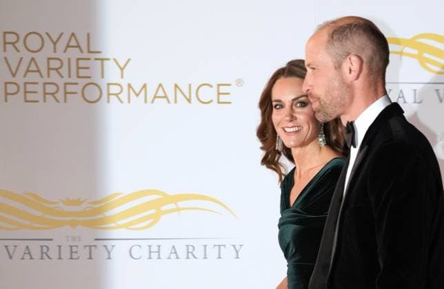 The Royal Variety Performance 2025 The Prince and Princess of Wales attend the Royal Variety Performance at the Royal Albert Hall, London, UK, on the 19th November 2025. Picture by James Whatling London Royal Albert Hall London United Kingdom  WHA-0805