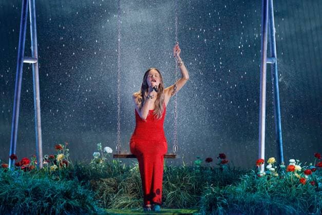 Kelsea Ballerini performs onstage during the 59th CMA Awards at the Bridgestone Arena in Nashville, Tennessee, on Wednesday, November 19, 2025.  NAS20251119302 JOHNxANGELILLO