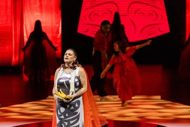 November 19, 2025, Vancouver, British Columbia, Canada: Opening night of Vancouver Indigenous Fashion Week at the Queen Elizabeth Theatre in Vancouver, British Columbia Vancouver Canada - ZUMAw171 20251119_znp_w171_001 Copyright: xRyanxWalterxWagnerx