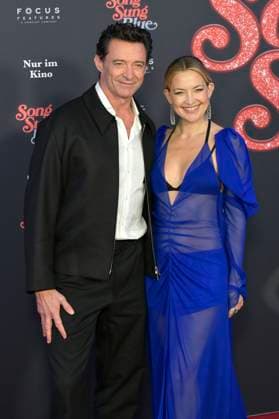 Hugh Jackman and Kate Hudson at the European premiere of the movie Song Sung Blue at Zoo Palast Berlin, 19 11 2025 Foto:xM.xBehrensx xFuturexImagex blue_5152