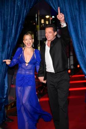 abb Hugh Jackman and Kate Hudson as guests on the red carpet at the European premiere of the movie Song Sung Blue at Zoo Palast Berlin on 19 11 2025 in Berlin Berlin Germany