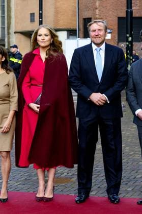 Den Haag, The Netherlands, 2025-11-20 10:34:47 THE HAGUE, 20-11-2025, Grote Kerk (Great Church) King Willem-Alexander and Princess Amalia of Orange attend a Special Joint Session of the Senate and House of Representatives in the Grote Kerk (Great Church) in The Hague. November 20 marks exactly eighty years since parliament first convened jointly after World War II. PHOTO: NLBeeld Patrick van Emst Credit: NL Beeld Patrick van Emst  Copyright: xx x