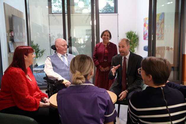 Britain s Prince William visits Rob Burrow Centre for Motor Neurone Disease at Seacroft Hospital, in Leeds Britain s Prince William, Prince of Wales meets patients and families affected by motor neurone disease, during a visit to the Rob Burrow Centre for Motor Neurone Disease, named after late rugby league player Rob Burrow CBE, at Seacroft Hospital, in Leeds, Britain, November 20, 2025., Credit:Temilade Adelaja Avalon UNITED KINGDOM, Leeds Copyright: xTemiladexAdelajax xAvalonx 1053541673