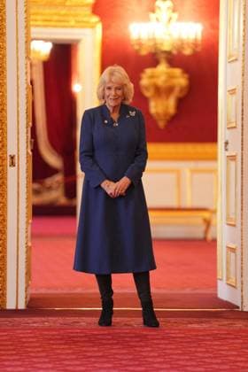 The Queen s Commonwealth Essay Competition 2025 Queen Camilla arrives for a reception to celebrate the winners of the Queen s Commonwealth Essay Competition at St James Palace in London. Picture date: Thursday November 20, 2025., Credit:Yui Mok Avalon UK, London  Copyright: xYuixMokx xAvalonx 1053551451