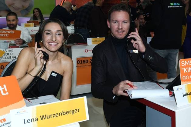 30 RTL Spendenmarathon 2025 on 20 11 2025 at EMG Studio 8 in Hürth Lena Wurzenberger and Julian Nagelsmann national coach at the 30 RTL Spendenmarathon 2025 on 22 11 2025 at EMG Studio 8 in Hürth xRx