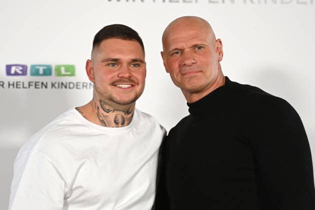 Thorsten LEGAT, former soccer player, with son Nico, 30 RTL Spendenmarathon Wir helfen Kindern , television, 20 21 11 2024 in Huerth, Germany,