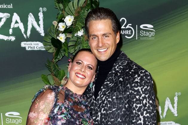 Alexander Klaws and Nadja Scheiwiller at the Tarzan Musical Premiere on 20 11 2025 at the Stage Theater Neue Flora in Hamburg Tarzan Musical Premiere in Hamburg