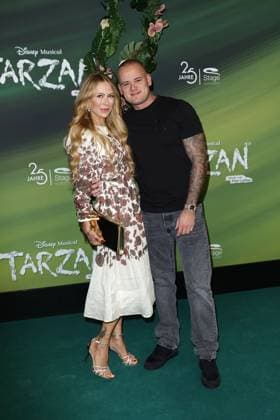Jenny Elvers and her son Paul Jolig at the Tarzan musical premiere on 20 11 2025 at the Stage Theater Neue Flora in Hamburg Tarzan musical premiere in Hamburg