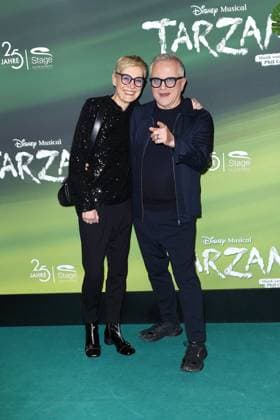 Kerstin Goeritz and Joerg Knoer at the Tarzan musical premiere on 20 11 2025 at the Stage Theater Neue Flora in Hamburg Tarzan musical premiere in Hamburg