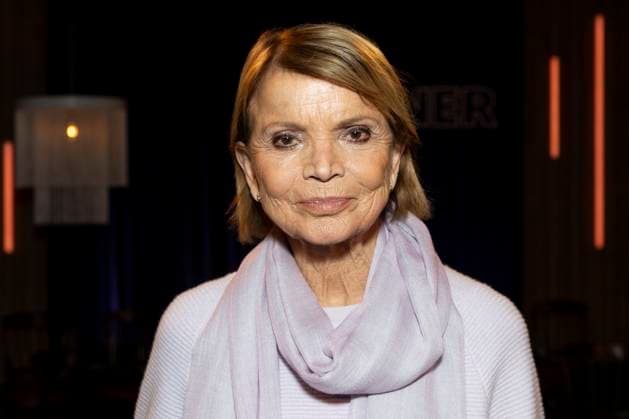 Actress Uschi GLAS, portrait, portrait, friendly, guest in the TV program ,,Koelner Treff,, on WDR television, recording on 20 11 2025
