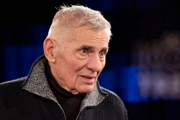 Actor Heinz HOENIG, portrait, portrait, concentrated, in half profile, guest in the TV program ,,Koelner Treff,, on WDR television, recording on 20 11 2025