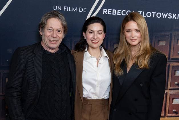 Vie Privee Paris Film Premiere NB Mathieu Amalric, Rebecca Zlotowski and Virginie Efira attends Vie Privee Paris Film Premiere at Pathe Palace on November 20, 2025 in Paris, France. Photo by Nasser Berzane ABACAPRESS.COM Paris France  Copyright: xBerzanexNasser ABACAx